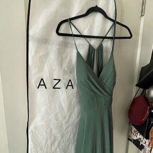 Azazie Eucalyptus Bridesmaid Dress